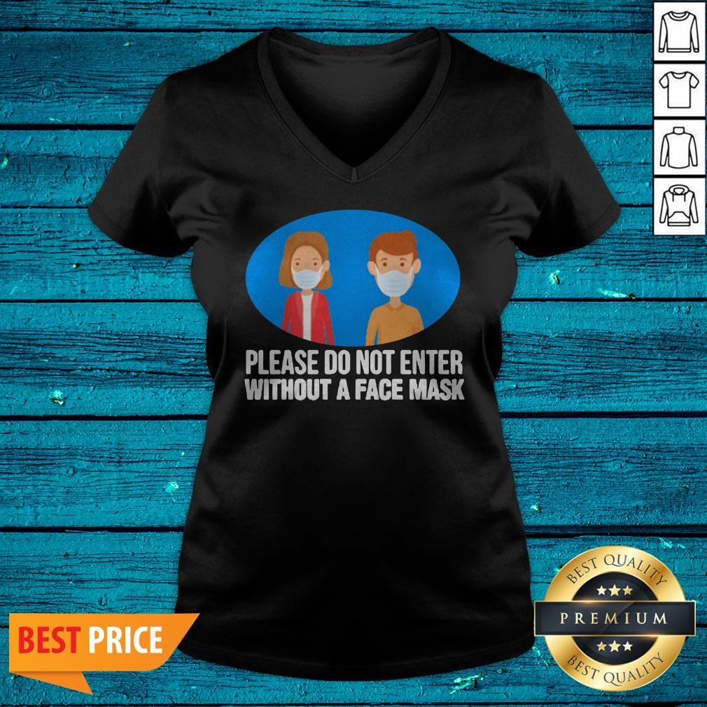 No Face Mask No Entry Covid19 Pandemic Safety Sign Fun Gift Shirt - Image 4