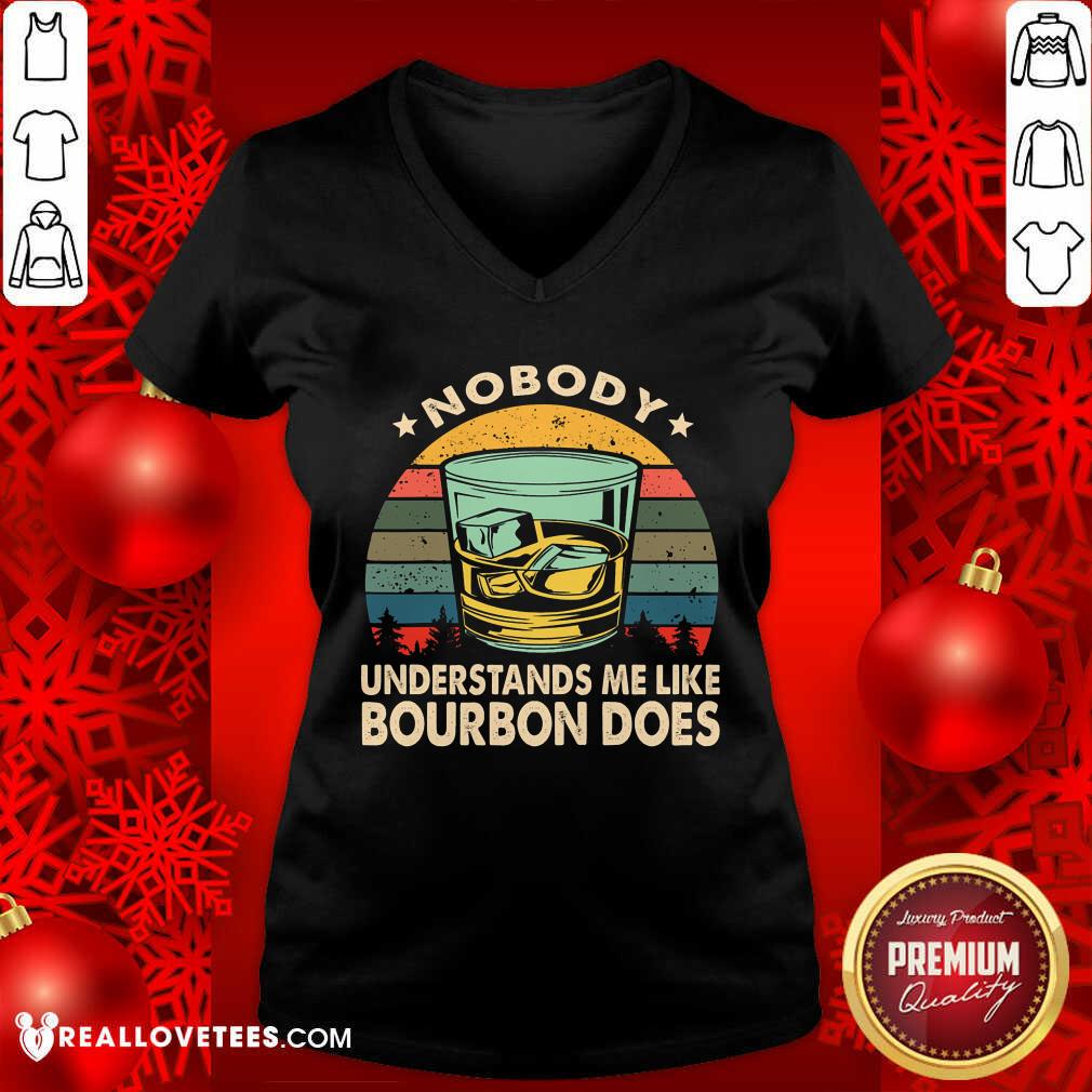 Nobody Understands Me Like Bourbon Does Vintage Shirt - Image 3