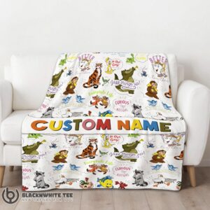 Alternative view of Top Disney Animal Characters Collage Blanket Fleece Customized Blanket