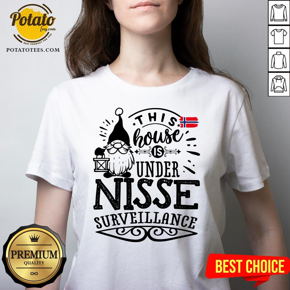 Cute This House Is Under Nisse Surveillance Shirt - Image 2