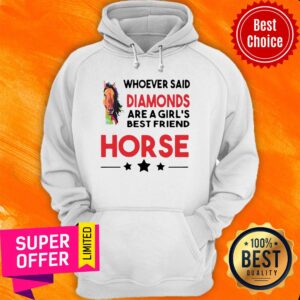 Alternative view of Awesome Horse Whoever Said Diamonds Are A Girl’s Best Friend Horse Shirt