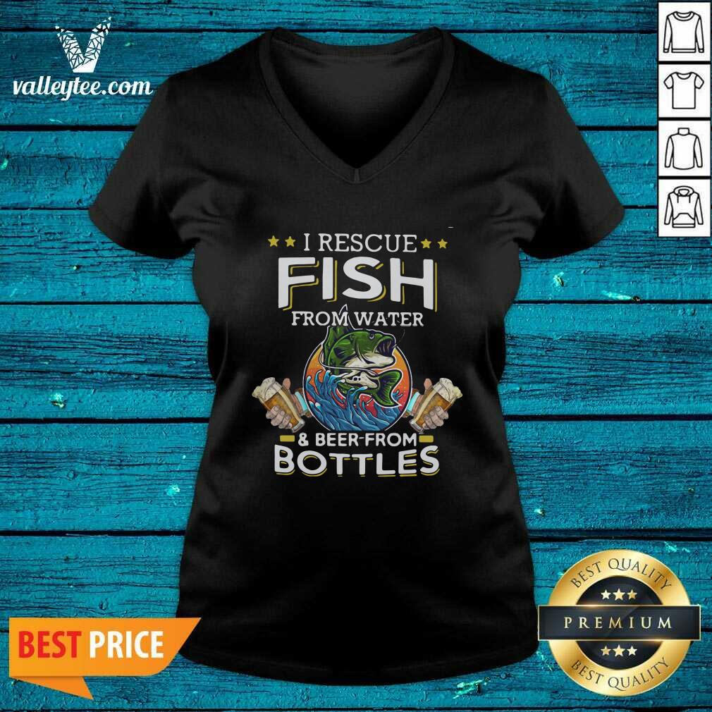 Great Fishing I Rescue Fish From Water And Beer From Bottles Shirt - Image 5
