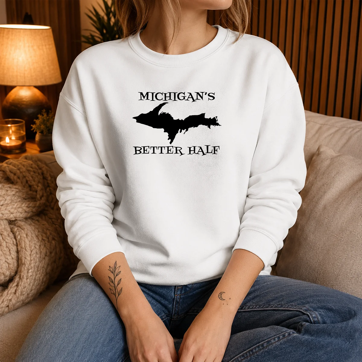 Official Michigan'S Better Half Upper Peninsula Map Shirt - Image 5