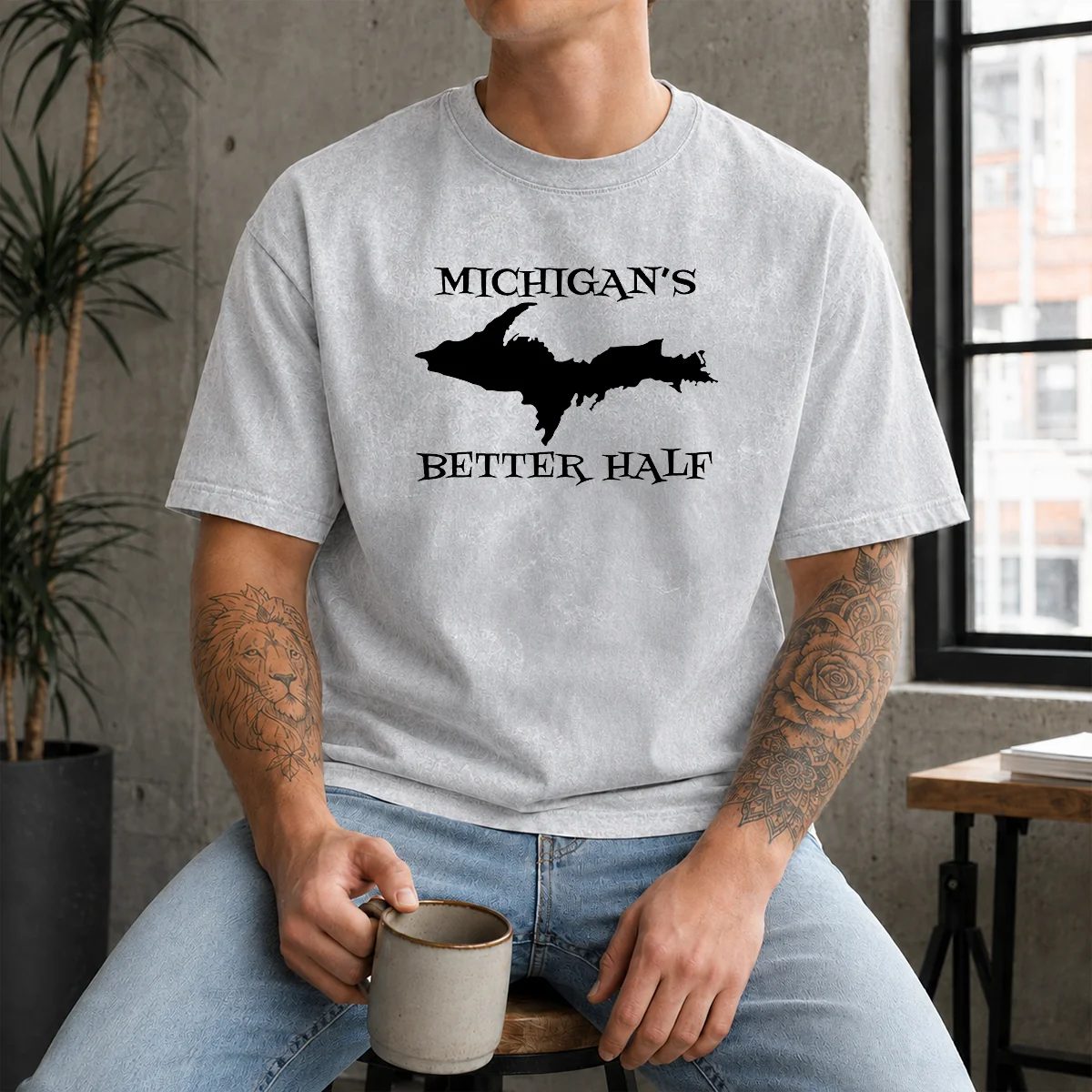 Official Michigan'S Better Half Upper Peninsula Map Shirt - Image 9