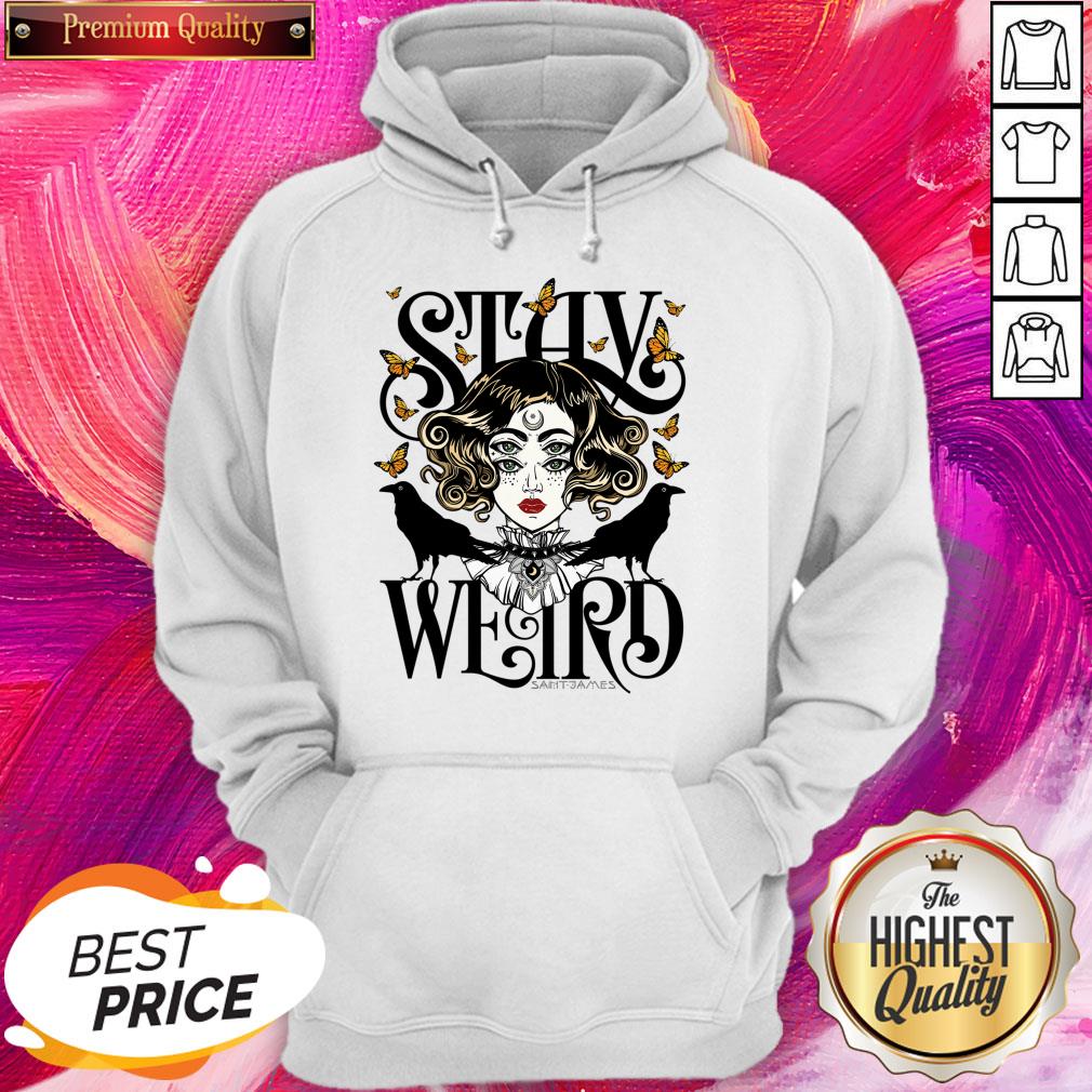 Rose And The Ravens Stay Weird Colour Day Dead Halloween Shirt - Image 5