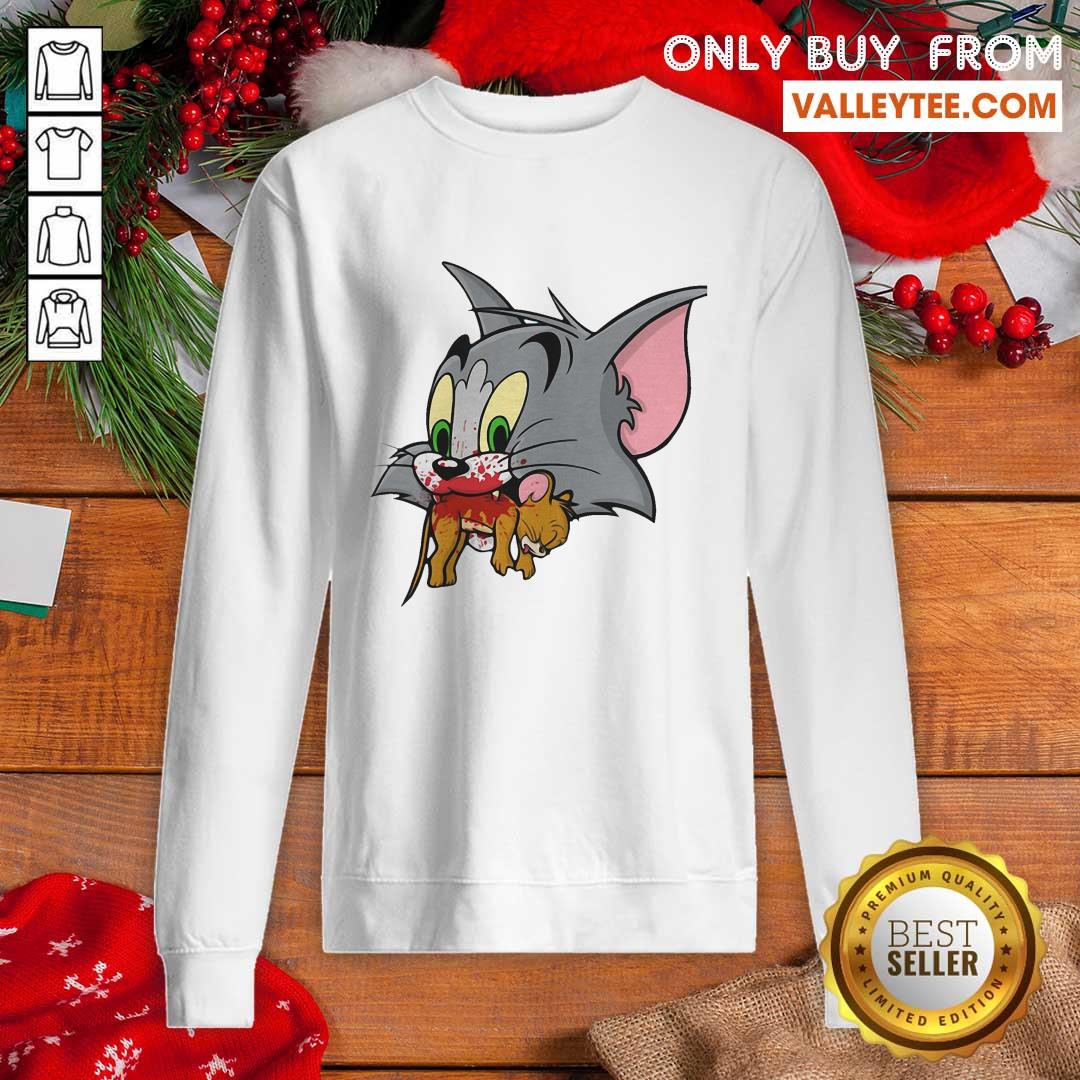 Premium Tom Finally Catches Jerry Shirt - Image 2