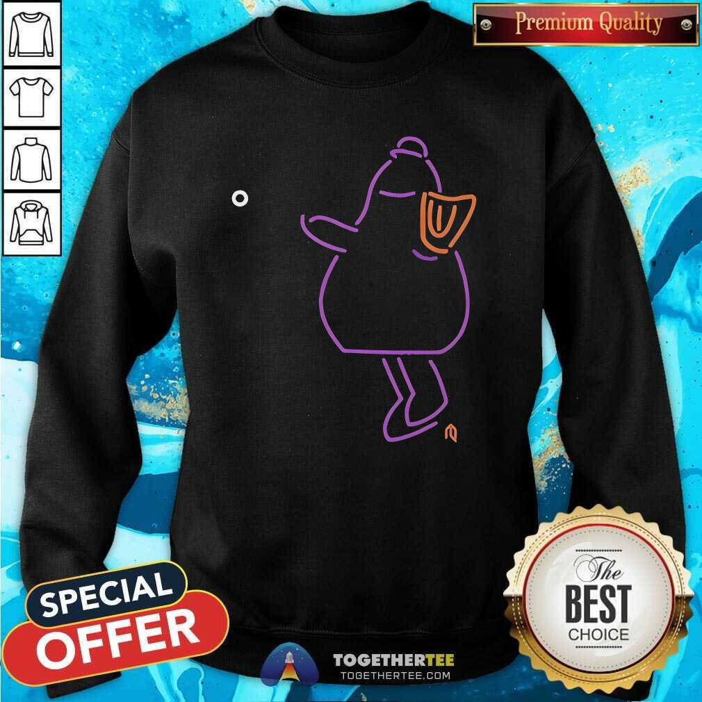 Hot Francisco Alvarez Purple Neon Mascot Throw T-Shirt - Image 3