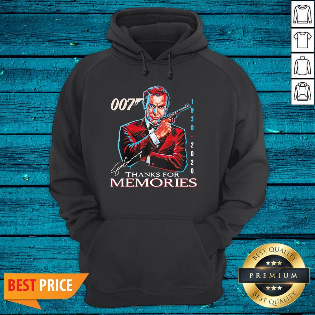 Great Rip Sean Connery 007 1930 2020 Signature Thank You For Memories Shirt - Image 3