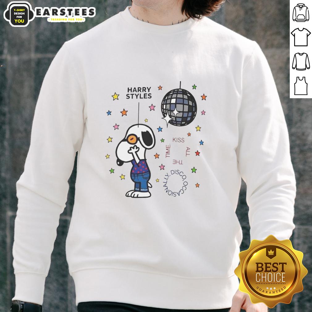 Nice Snoopy Kiss All The Time Disco Occasionally Cartoon T-Shirt - Image 5