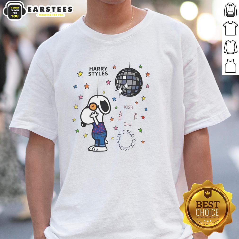 Nice Snoopy Kiss All The Time Disco Occasionally Cartoon T-Shirt
