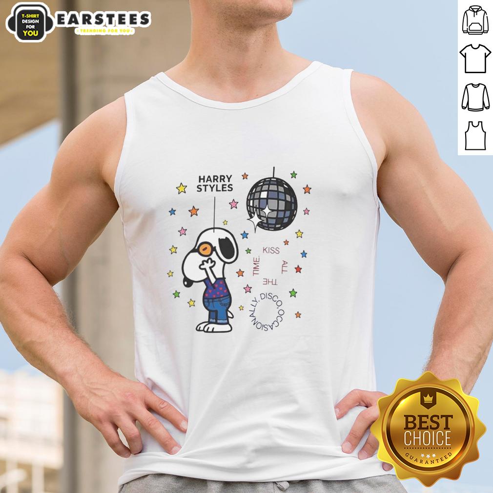 Nice Snoopy Kiss All The Time Disco Occasionally Cartoon T-Shirt - Image 4