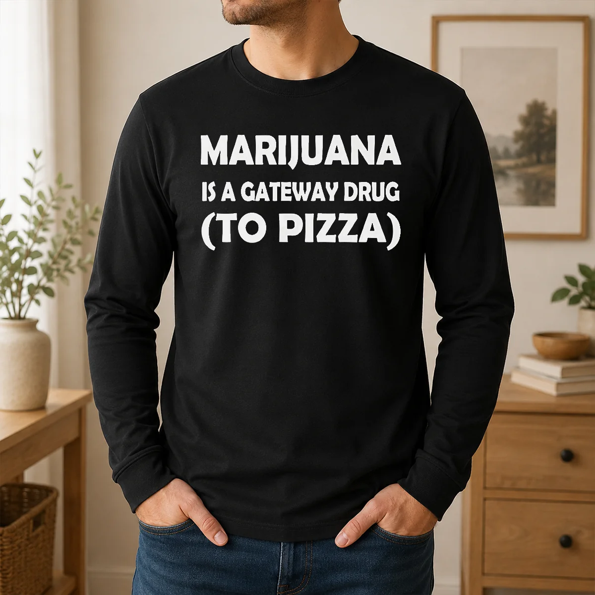 Good Marijuana Is A Gateway Drug To Pizza Stoner Shirt - Image 6