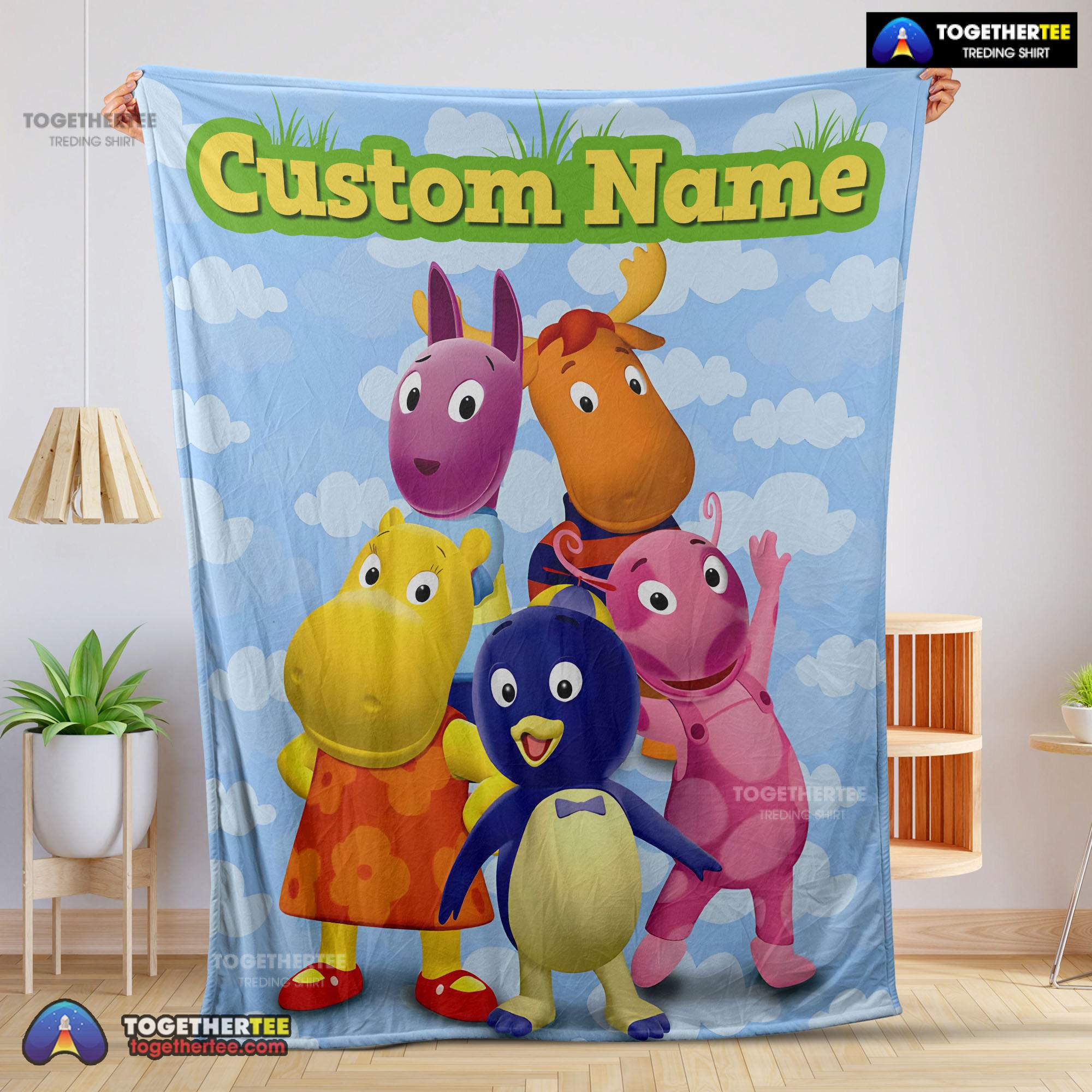 Official Cartoon The Backyardigans With Friends Blanket Fleece Customized Blanket
