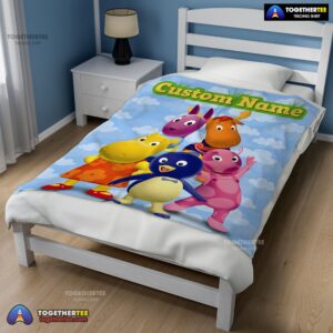 Alternative view of Official Cartoon The Backyardigans With Friends Blanket Fleece Customized Blanket