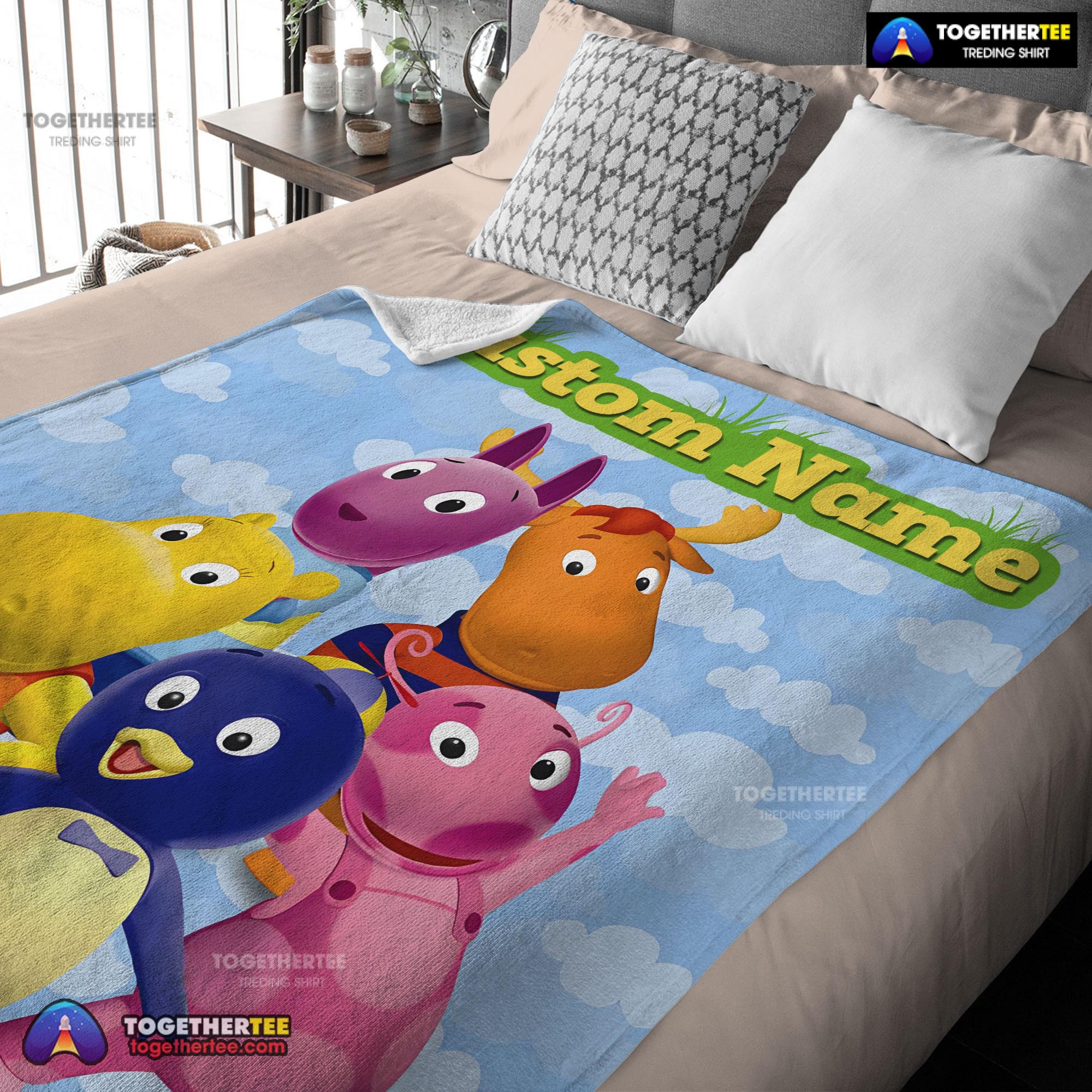 Official Cartoon The Backyardigans With Friends Blanket Fleece Customized Blanket - Image 3