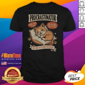 Awesome Procrastinator Cat Shirt