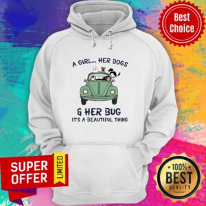 Alternative view of Top A Girl Her Dogs And Her Bug It's A Beautiful Thing Shirt