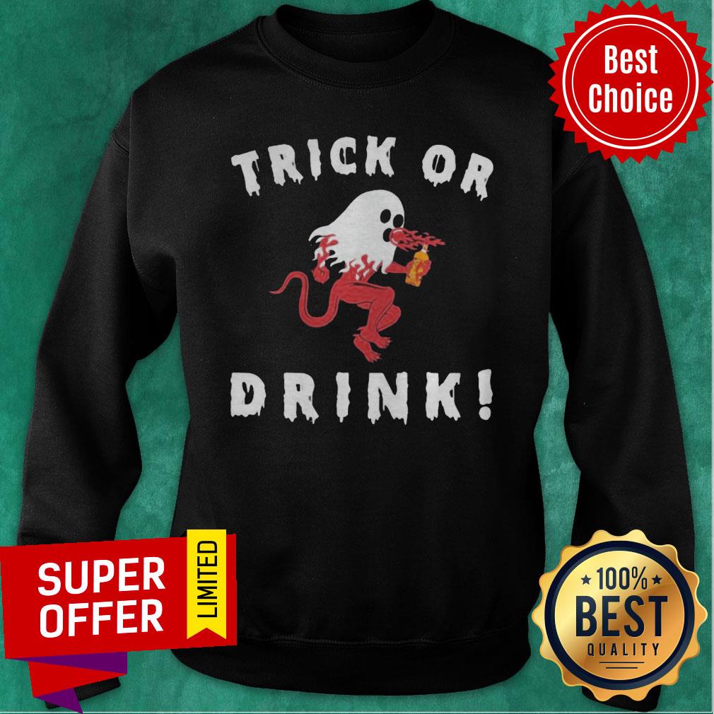 Grateful Ghost Trick Or Drink Halloween Shirt - Image 5