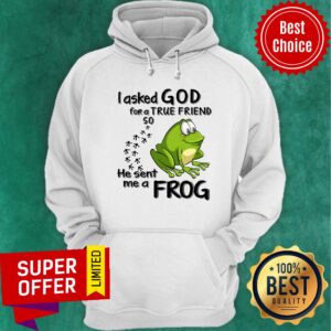 Alternative view of I Asked God For True Friend So He Sent Me A Frog Shirt