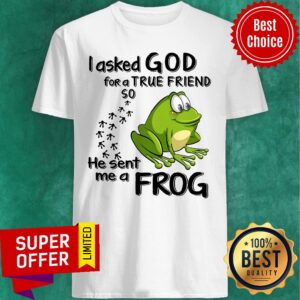 I Asked God For True Friend So He Sent Me A Frog Shirt