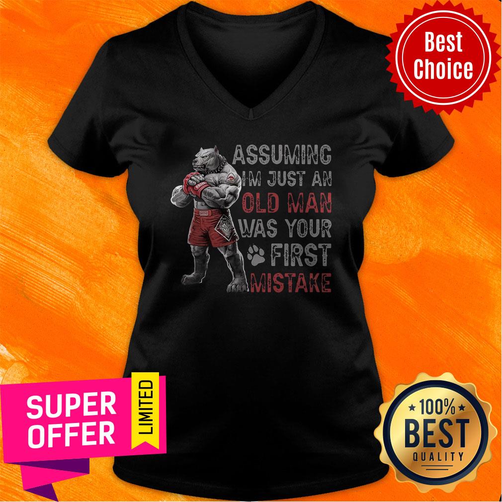 Funny Assuming I'm Just An Old Man Was Your First Mistake Shirt - Image 3