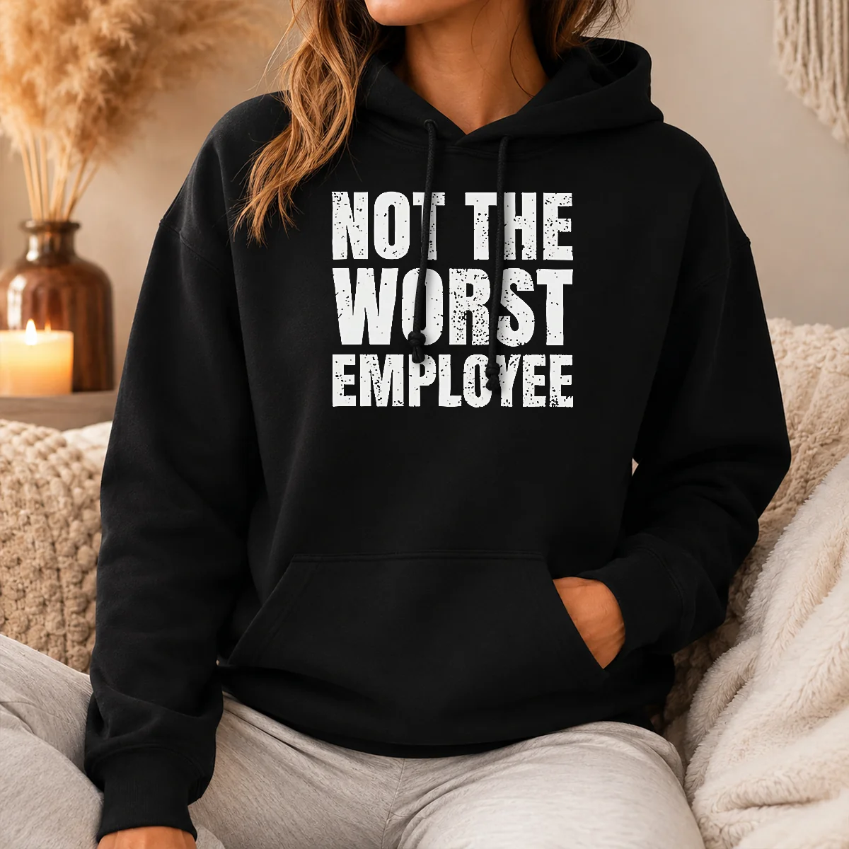 Hot Not The Worst Employee Work Shirt - Image 5