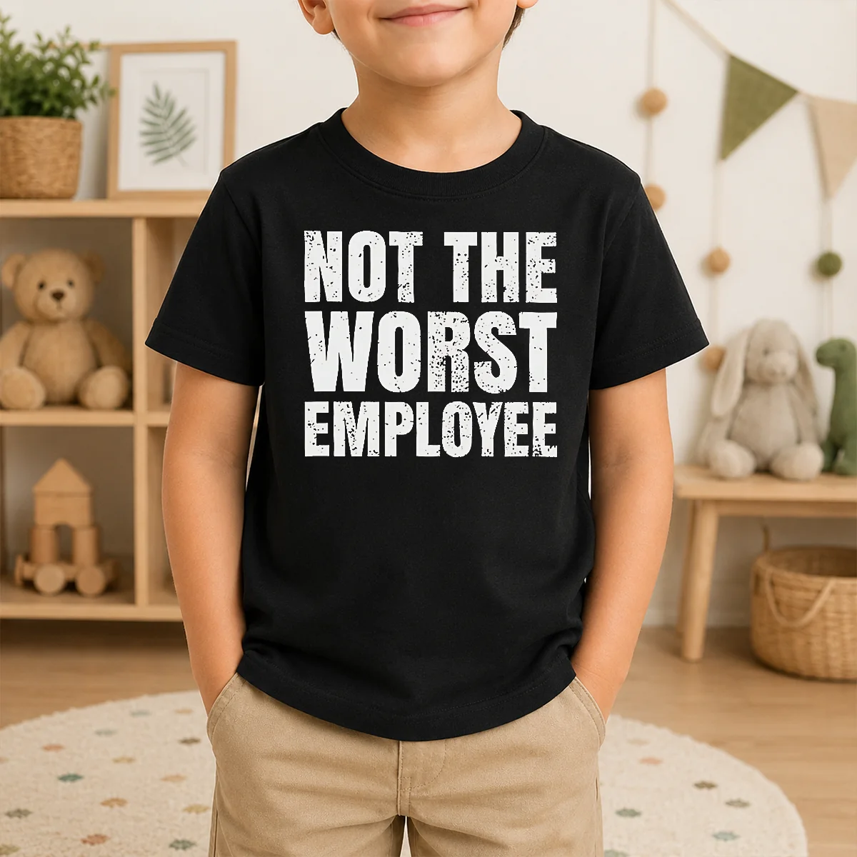 Hot Not The Worst Employee Work Shirt - Image 9