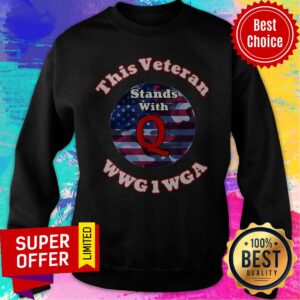 Alternative view of Nice This Veteran Stands With Q America Shirt