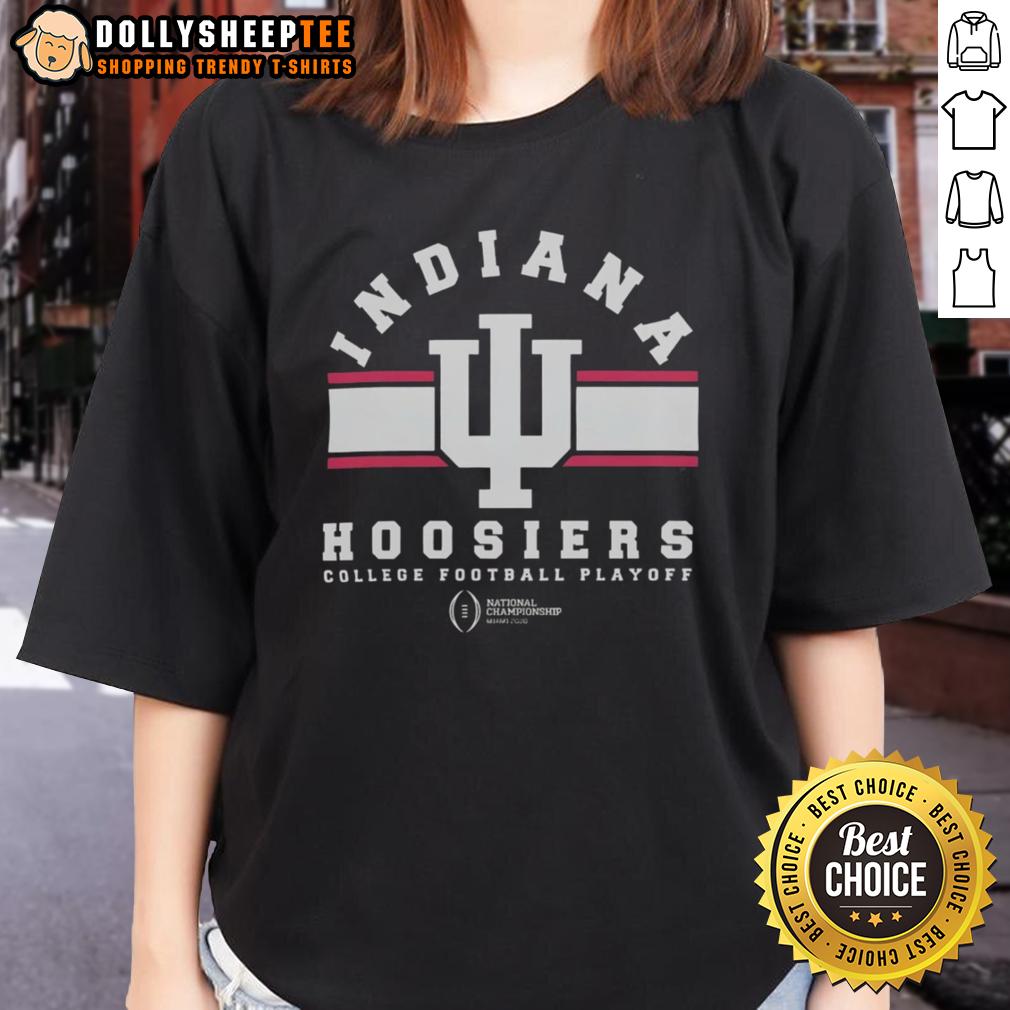 Official College Football Playoff Indiana Hoosiers 2026 National Championship Logo T-Shirt - Image 3