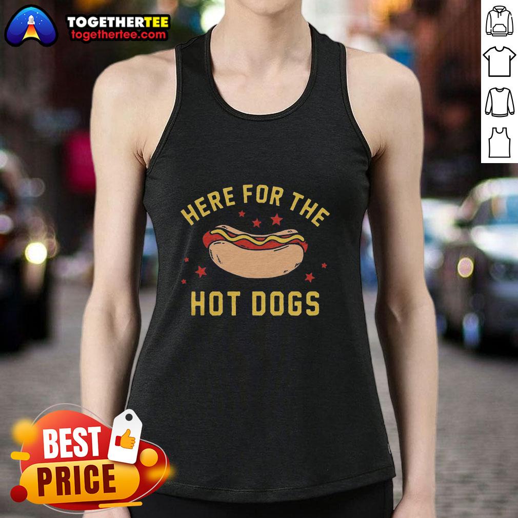 Top Here For The Hot Dogs T-Shirt - Image 4