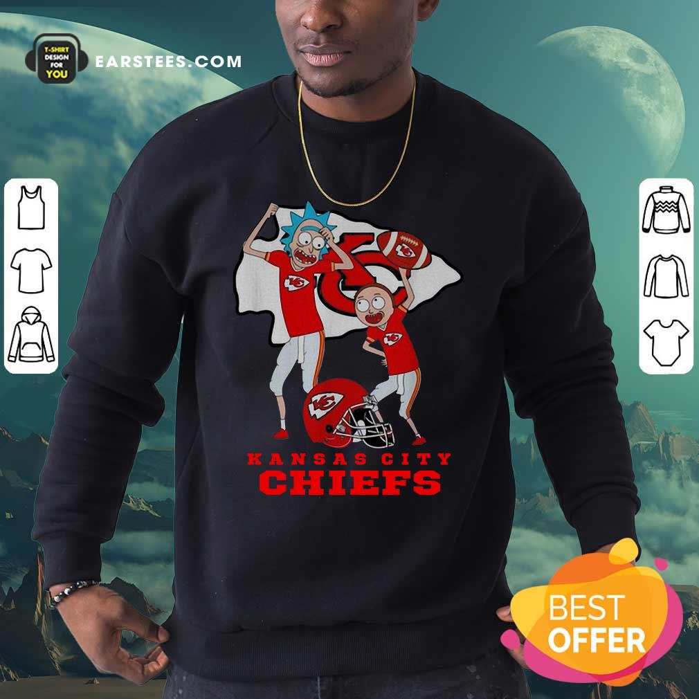 Funny Rick And Morty Kansas City Chiefs Shirt - Image 5