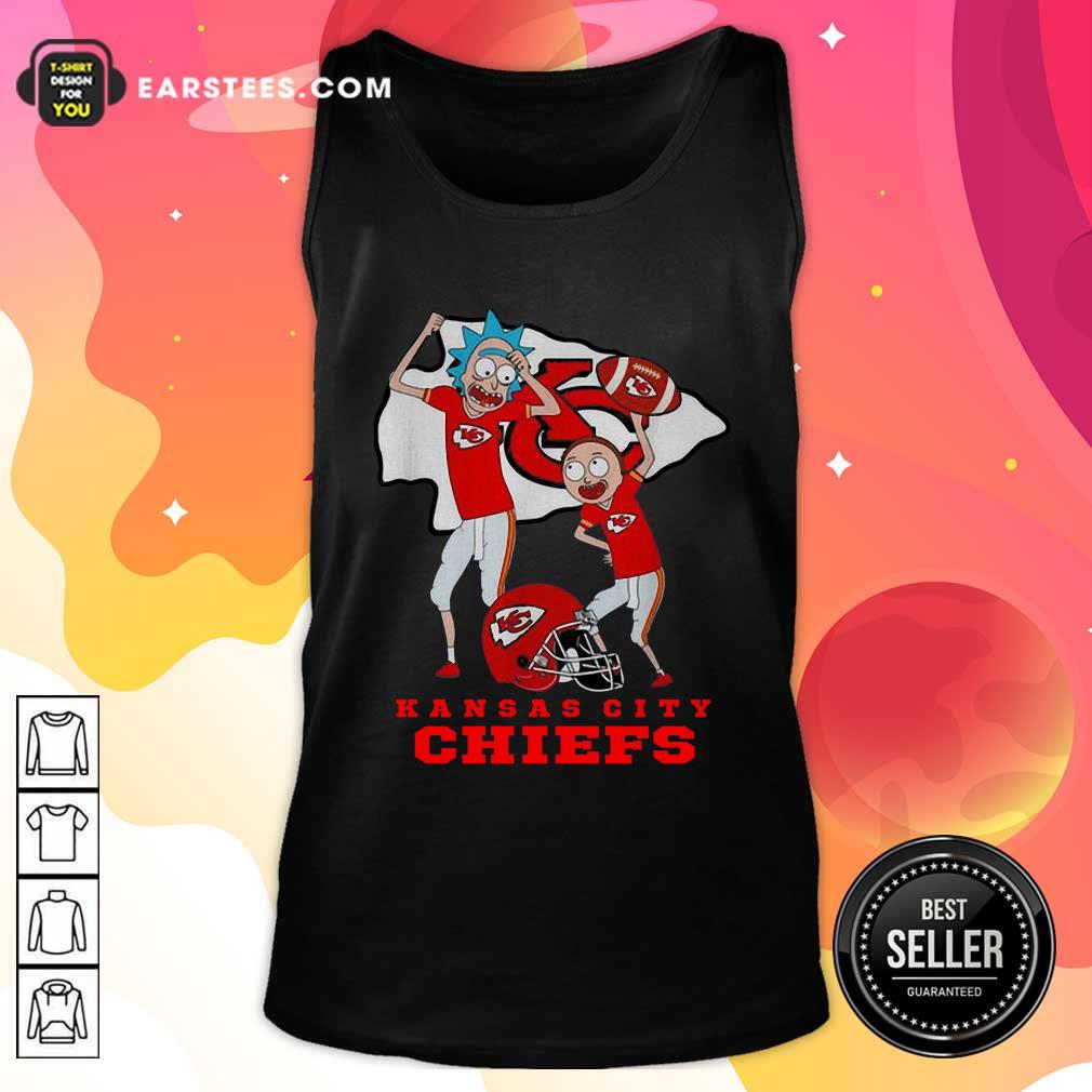 Funny Rick And Morty Kansas City Chiefs Shirt - Image 4