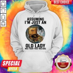 Alternative view of Gramophone Music Assuming I'm Just An Old Lady Was Your First Mistake Shirt