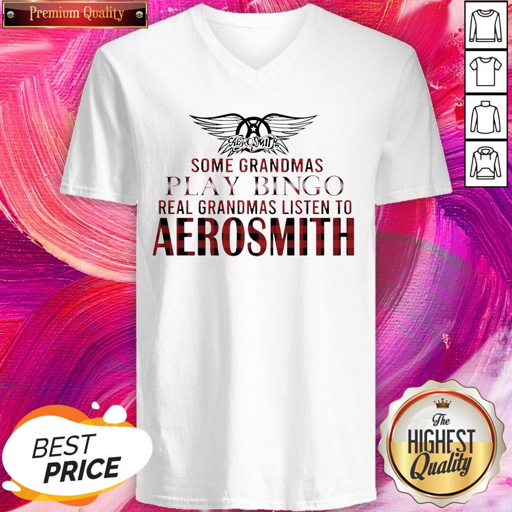 Some Grandmas Play Bingo Real Grandmas Listen To Aerosmith Shirt - Image 4