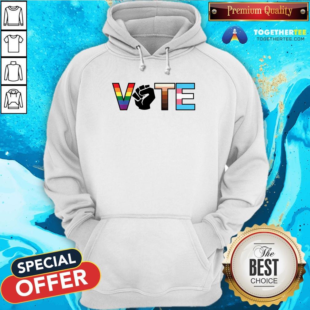 Original Vote 2020 Colors Lgbt Racism Sexism Protest Shirt - Image 5