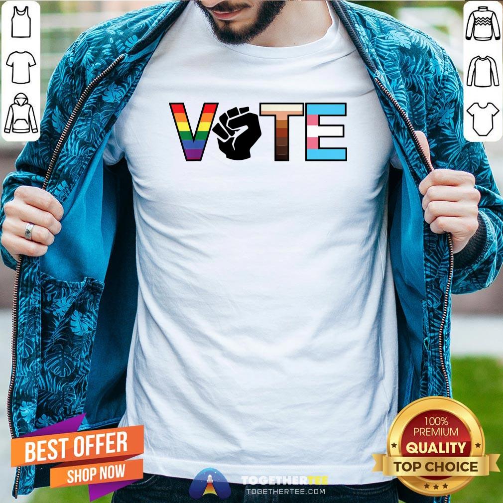 Original Vote 2020 Colors Lgbt Racism Sexism Protest Shirt