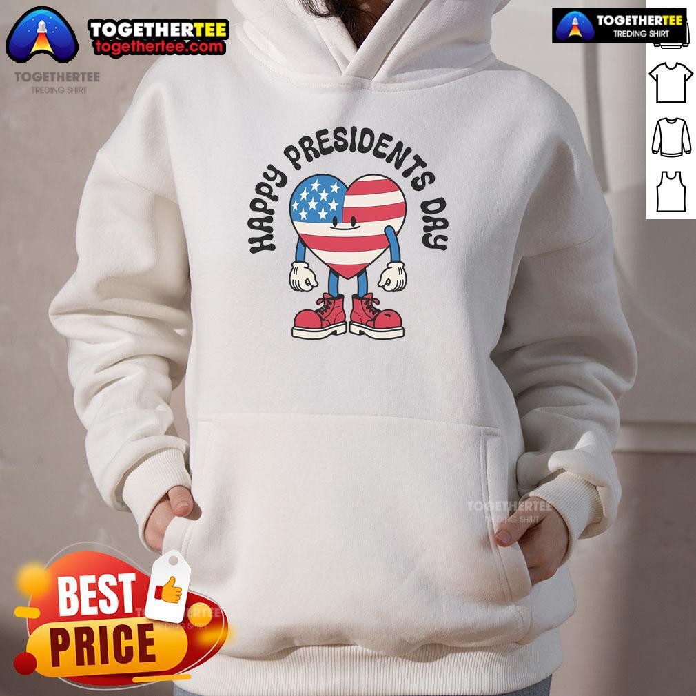 Happy Presidents Day America Heart T-Shirt - Image 2