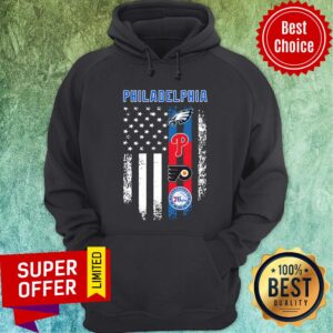 Alternative view of America Flag Philadelphia Teams Shirt