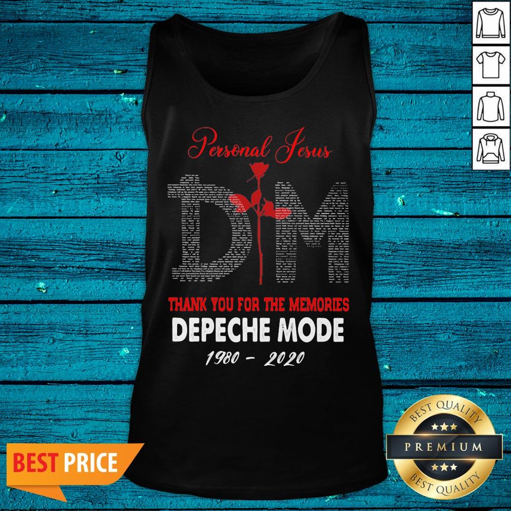 Nice Personal Jesus Thank You For The Memories Depeche Mode 1980 2020 Shirt - Image 4