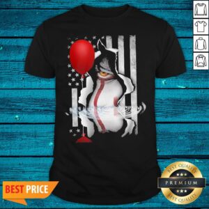 Perfect Pennywise Water Reflection American Flag Shirt