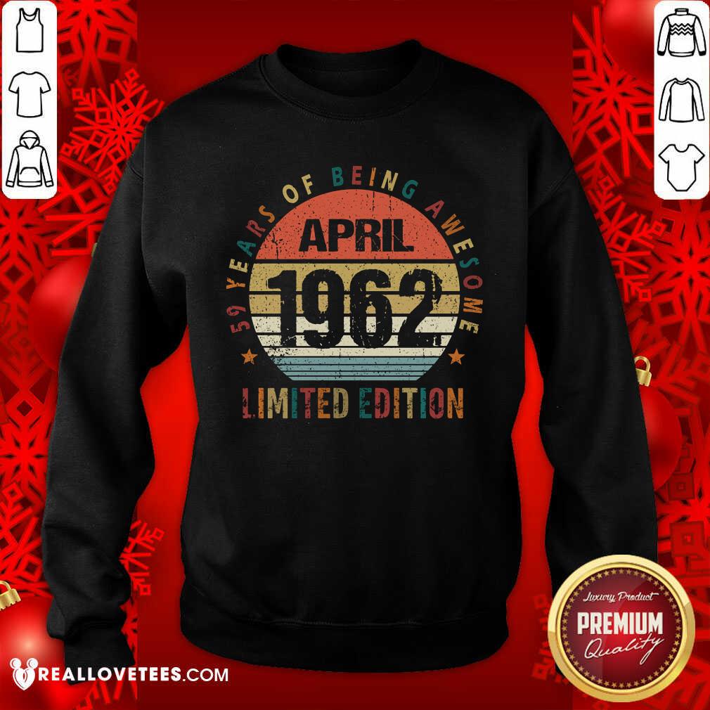 59 Years Of Being Awesome April Limited Edition Shirt - Image 2