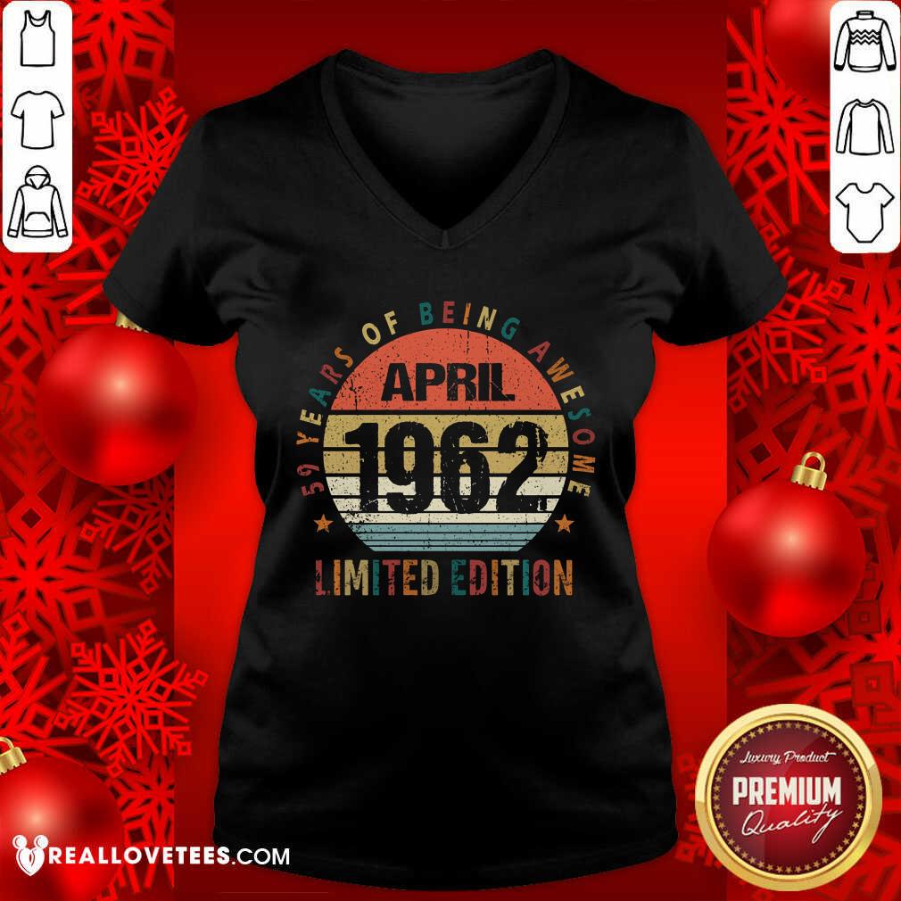 59 Years Of Being Awesome April Limited Edition Shirt - Image 4
