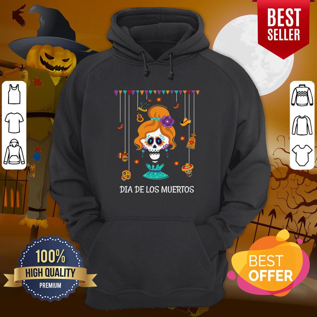 Dia De Los Muertos Girl Funny Day Of The Dead Hanging Skulls Girl Shirt - Image 5