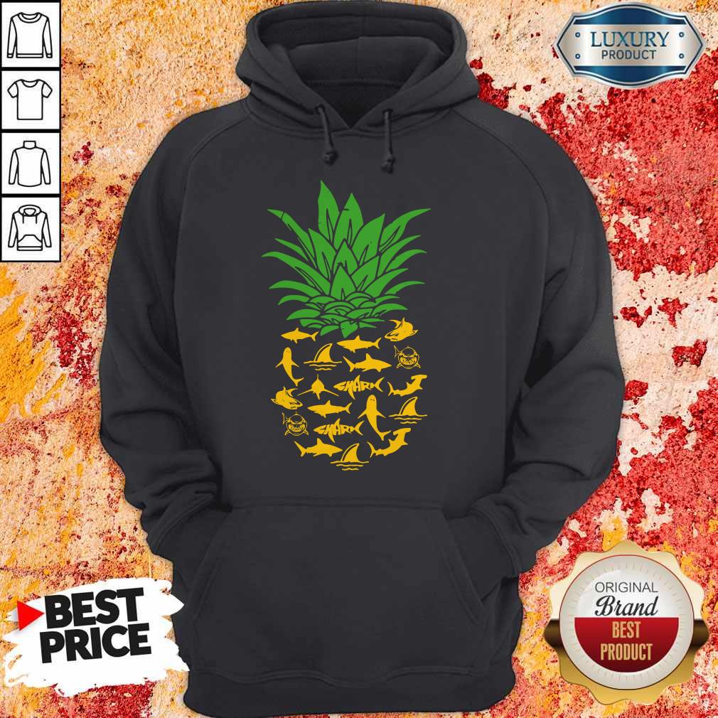 Funny Shark Pineapple Shirt - Image 2