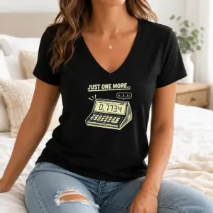 Alternative view of Funny Calculator Hell 0.7734 Geek Shirt