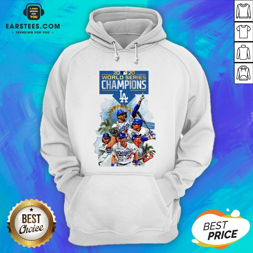Official LA Dodgers Double Champions 2020 World Series Player Legend Shirt - Image 2