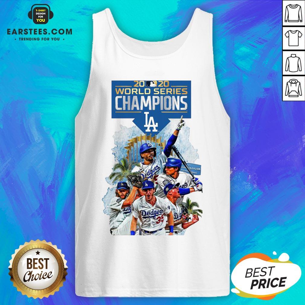Official LA Dodgers Double Champions 2020 World Series Player Legend Shirt - Image 5