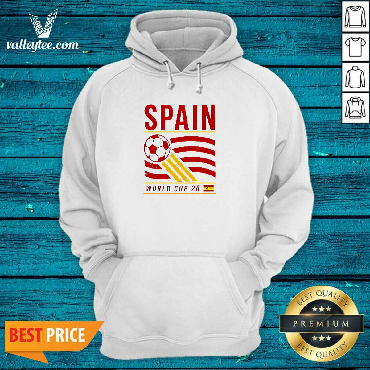 Premium Spain National Football Team World Cup 26 Soccer Team Shirt - Image 3