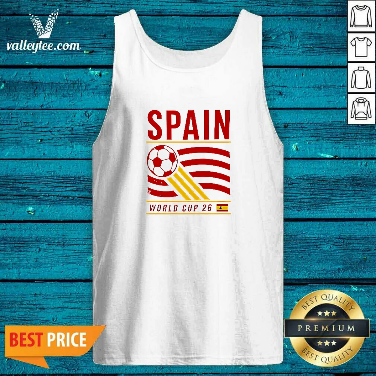 Premium Spain National Football Team World Cup 26 Soccer Team Shirt - Image 4