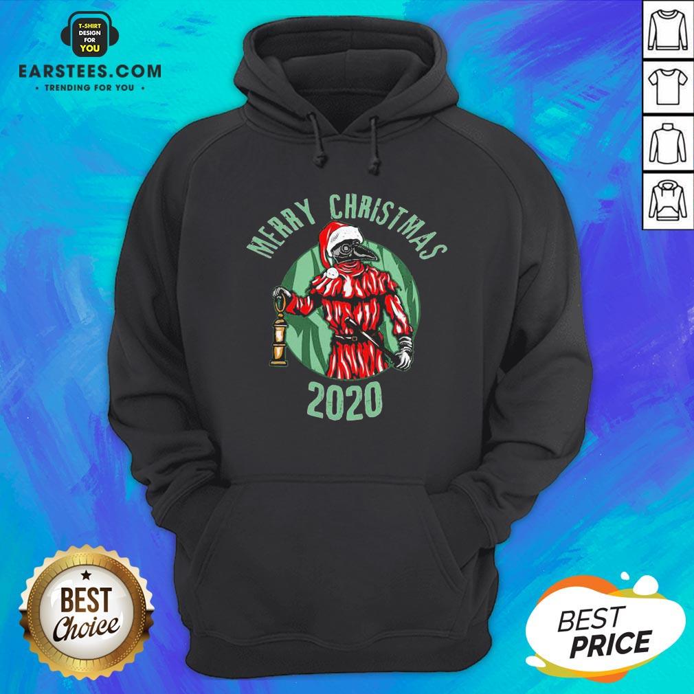 Top Santa Claus Plague Doctor Face Mask Christmas 2020 Shirt - Image 2